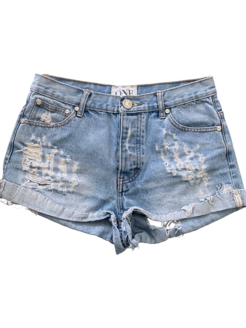 OneTeaspoon Hawks Denim Jean Shorts Size